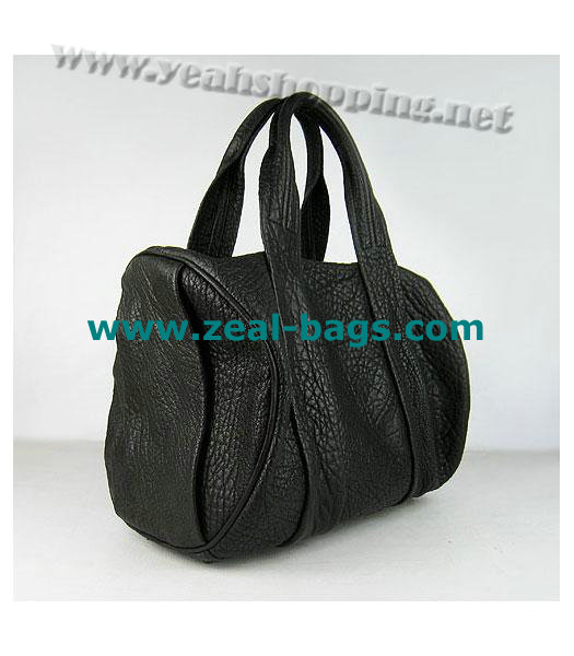 AAA Replica Alexander Wang Rocco Mini Duffle Top Handle Black Gold Metal - Click Image to Close